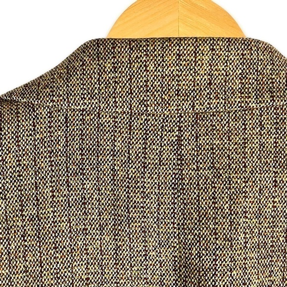 Lafayette 148 New York Wool Angora Blend Tweed Blazer, Brown Tweed, Size 8 - Picture 8 of 12